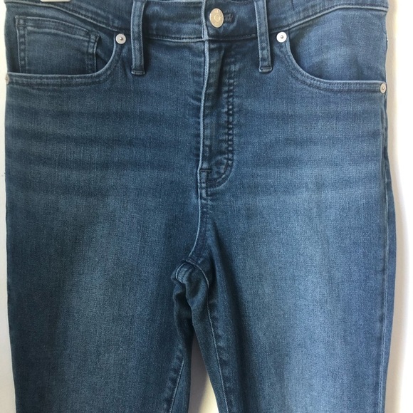 MADEWELL Mid Rise Skinny Mid-wash Blue Jeans Baddie Size 28 - Picture 5 of 11